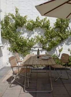 Skagerak Lilium Pöytä 160, Tiikki - Ruostumaton Teräs -EMI Sisustus Kauppa 1420072 1420073 1420074 1420075 03 Lilium Armchair M