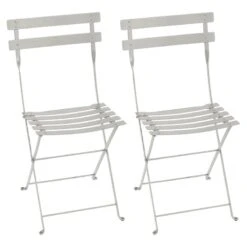 Fermob Bistro Metal Tuoli, 2 Kpl, Clay Grey