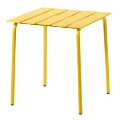 Valerie_objects Aligned Ruokapöytä, 70 X 70 Cm, Keltainen