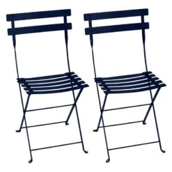 Fermob Bistro Metal Tuoli, 2 Kpl, Deep Blue