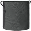 Bacsac Kangasruukku, 100 L, Tummanharmaa -EMI Sisustus Kauppa 304042 1 ROUND FLOWER POT 100L BLACK GREY FABRIC ASPHALTE BACSAC