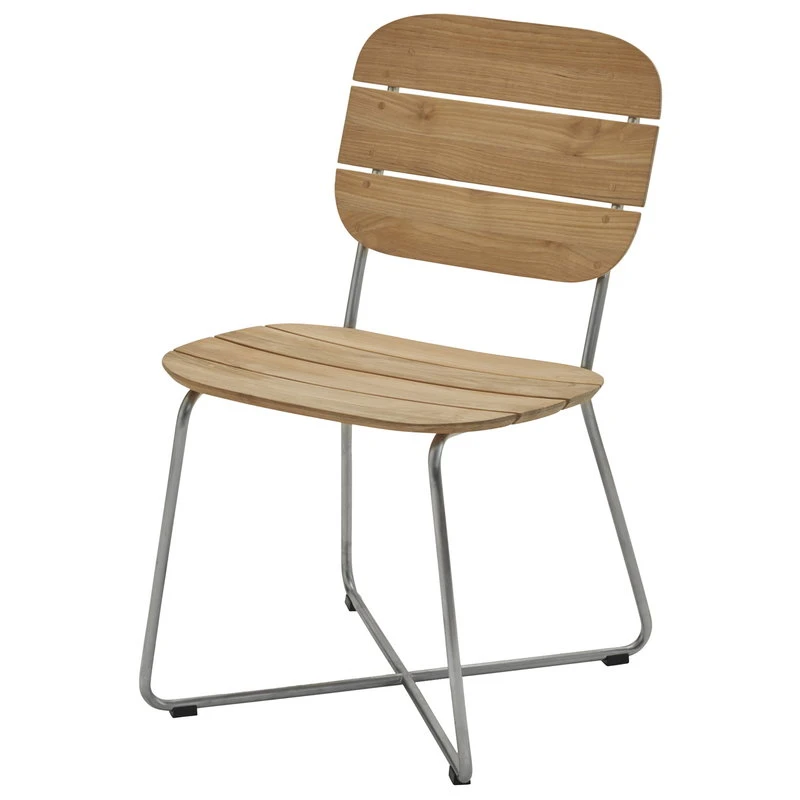 Skagerak Lilium Tuoli, Tiikki - Ruostumaton Teräs 3 Skagerak Lilium Tuoli, Tiikki - Ruostumaton Teräs