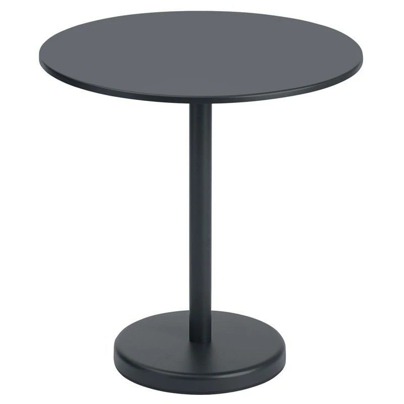 Muuto Linear Steel Café Pöytä, Pyöreä, 70 Cm, Musta 3 Muuto Linear Steel Café Pöytä, Pyöreä, 70 Cm, Musta