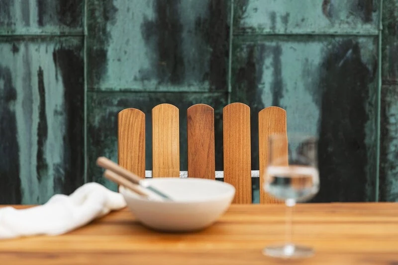 Grythyttan Stålmöbler Nojatuoli A2, Galvanoitu Teräs - Tiikki 7 Grythyttan Stålmöbler Nojatuoli A2, Galvanoitu Teräs - Tiikki - Image 5