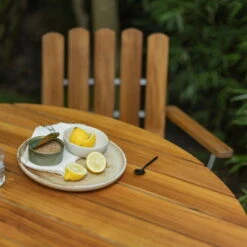 Grythyttan Stålmöbler Nojatuoli A2, Galvanoitu Teräs - Tiikki 13 Grythyttan Stålmöbler Nojatuoli A2, Galvanoitu Teräs - Tiikki -EMI Sisustus Kauppa Grythyttan Bord 9A 120 teak