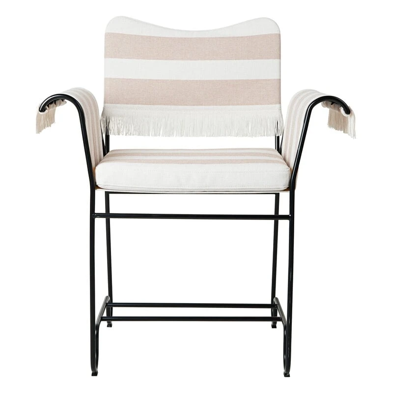 GUBI Tropique Tuoli Hapsuilla, Musta - Leslie Stripe 40 - Image 2