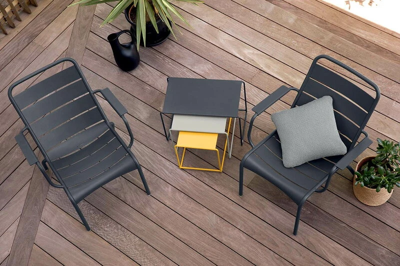 Fermob Luxembourg Matala Nojatuoli, Antrasiitti 8 Fermob Luxembourg Matala Nojatuoli, Antrasiitti - Image 6