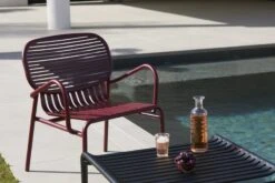 Petite Friture Week-end Matala Pöytä, Musta -EMI Sisustus Kauppa M0740505 M0741001 weekend armchair coffee table burgundy black 28C29Ola Rindal lifestyle HD28129