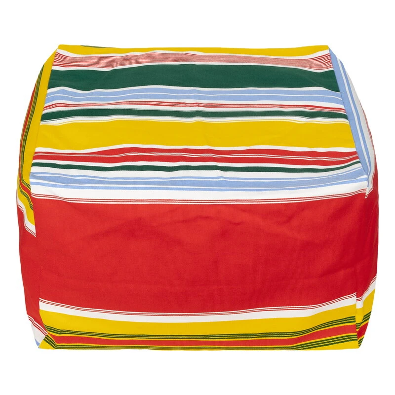 Marimekko Paraati Puffi Istuintyyny, Valkoinen - Moniväri 4 Marimekko Paraati Puffi Istuintyyny, Valkoinen - Moniväri - Image 2