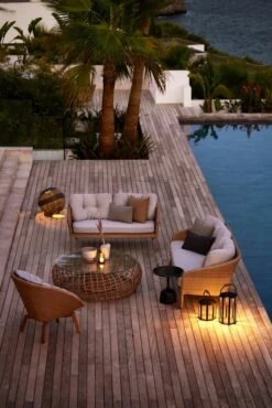 Cane-line Ocean 3-istuttava Sohva, Iso, Luonnonvärinen - Vaaleanharmaa -EMI Sisustus Kauppa Ocean lounge peacock lounge chair