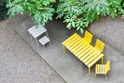 Valerie_objects Aligned Ruokapöytä, 170 X 85 Cm, Keltainen -EMI Sisustus Kauppa VO21 MAARTENBAAS ALIGNED OUTDOOR 14