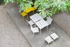 Valerie_objects Aligned Ruokapöytä, 70 X 70 Cm, Keltainen -EMI Sisustus Kauppa VO21 MAARTENBAAS ALIGNED OUTDOOR 17 1